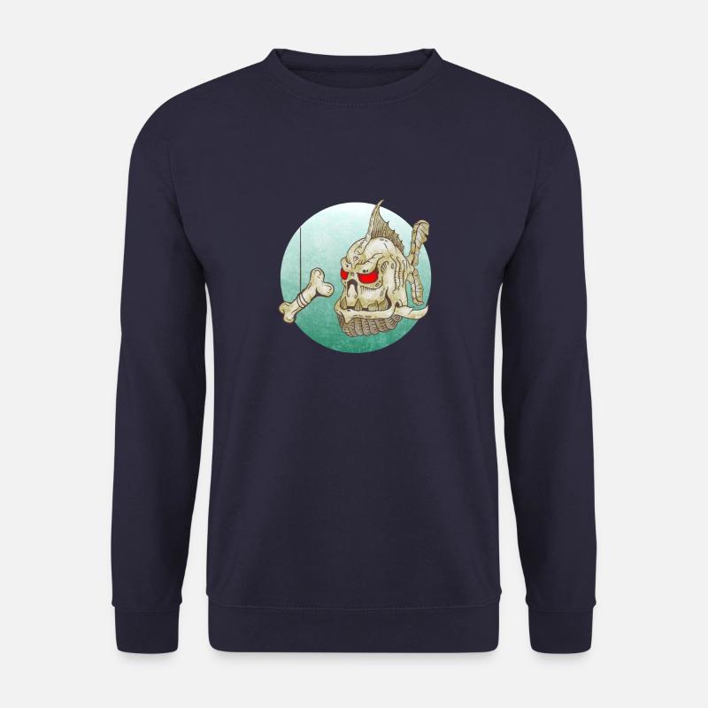 Monster Fish | Fisch - Unisex Pullover - Navy