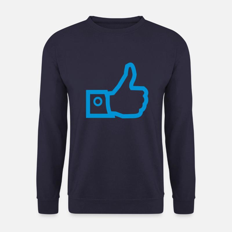 Daumen hoch - gefällt mir - Unisex Pullover - Navy