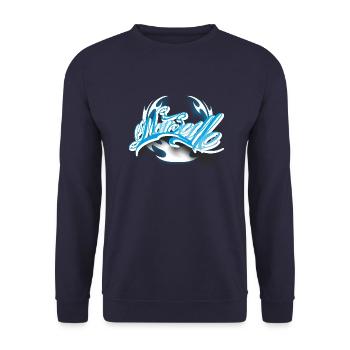Marseille Tattoo - Unisex Pullover - Navy - Vorne - Alina (178cm) & Michal (187cm)