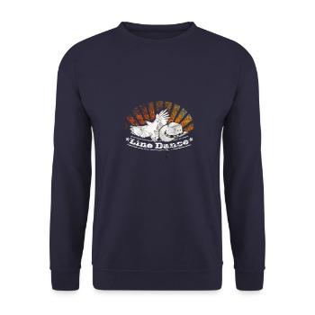 Danse de ligne - Sweat-shirt Unisexe - marine - Devant - Alina (178cm) & Michal (187cm)