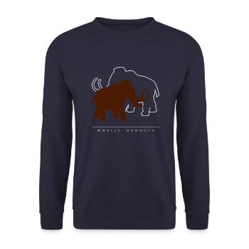 wolliges Mammut - Sweat-shirt Unisexe - marine - Devant - Alina (178cm) & Michal (187cm)