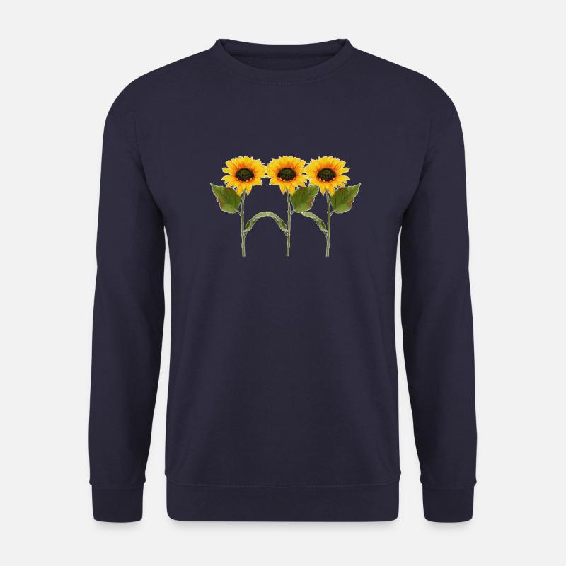 Drei Sonnenblumen - Unisex Pullover - Navy