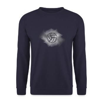 Volleyball Motiv - Unisex Pullover - Navy - Vorne - Alina (178cm) & Michal (187cm)