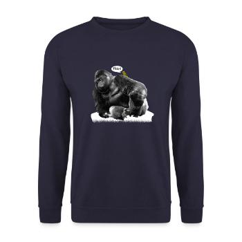 Gorilla - Unisex Pullover - Navy - Vorne - Alina (178cm) & Michal (187cm)