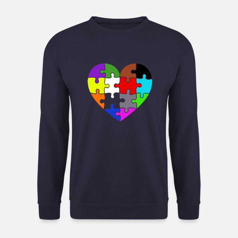 Herzpuzzel - Unisex Pullover - Navy