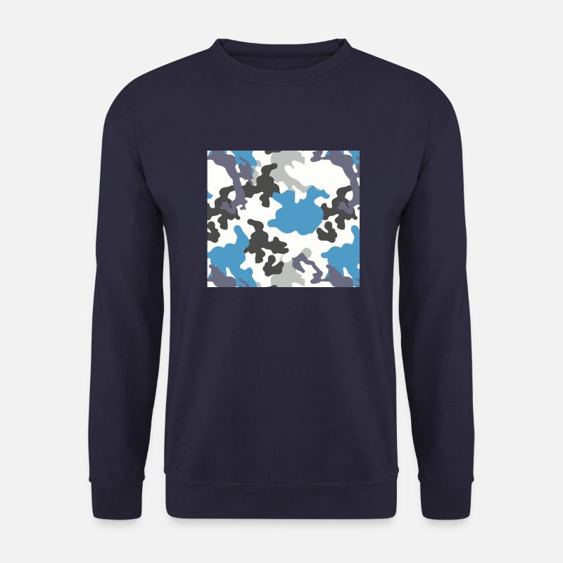 Camouflage Blue Pattern - Unisex Sweatshirt - navy