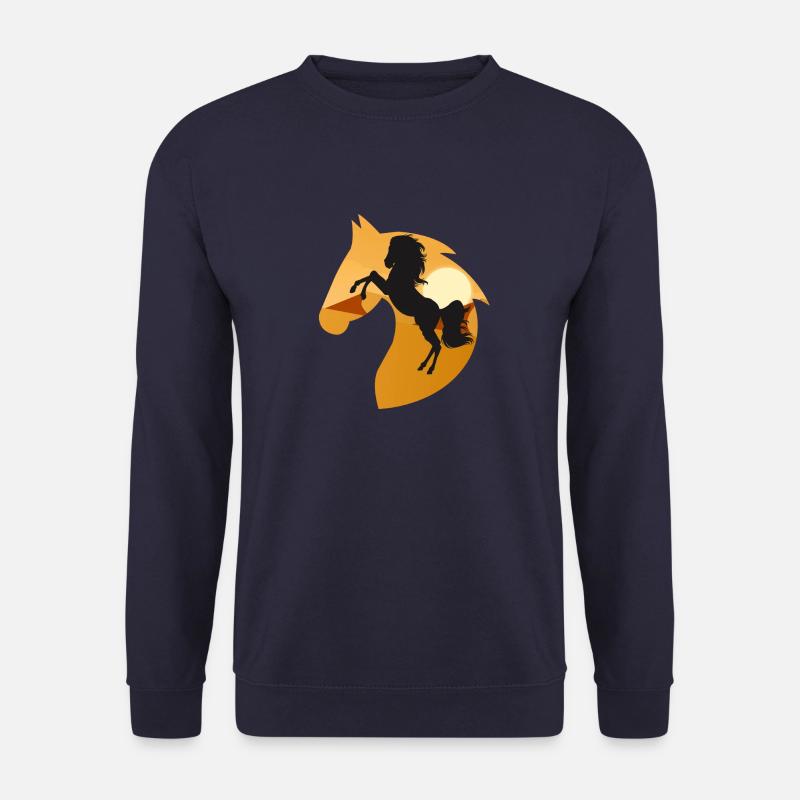 schwarzes Wüstenpferd - Unisex Pullover - Navy