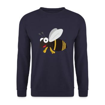 Wasp - Unisex Sweatshirt - navy - Front - Alina (178cm) & Michal (187cm)