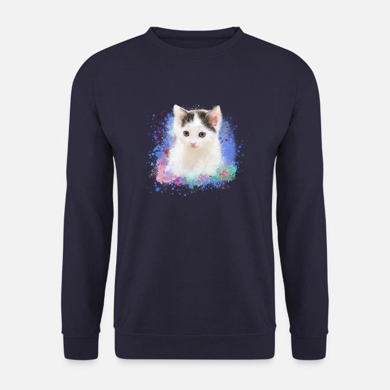 kitten,cat,kitten,graffiti,painting - Unisex Sweatshirt - navy