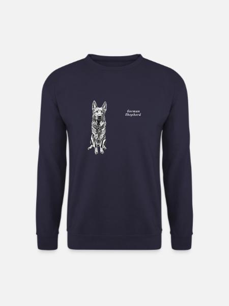 German Shepherd Hundemotiv Schäferhund - Unisex Pullover - Navy