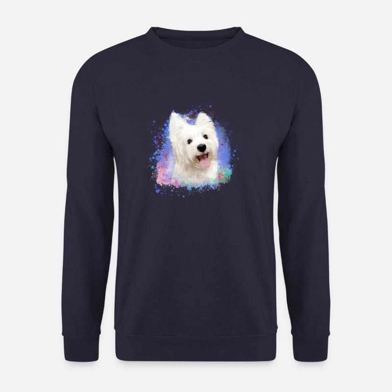 West Highland White Terrier,terrier,dog,graffiti - Unisex Sweatshirt - navy