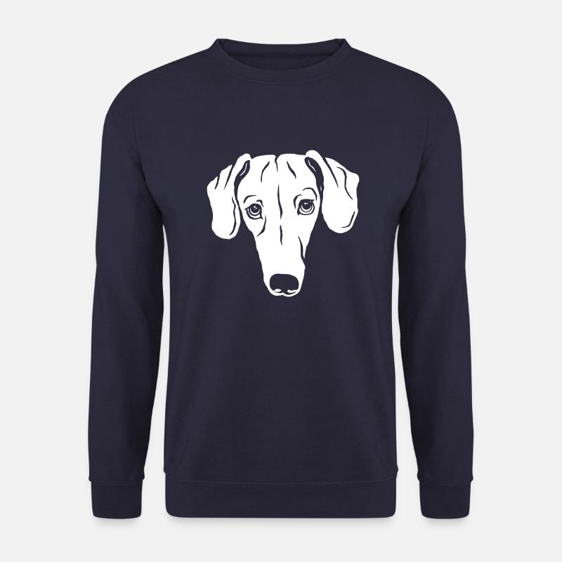 Dackel, kurzhaar - Unisex Pullover - Navy