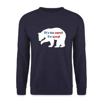 Eisbär - Unisex Pullover - Navy - Vorne - Alina (178cm) & Michal (187cm)