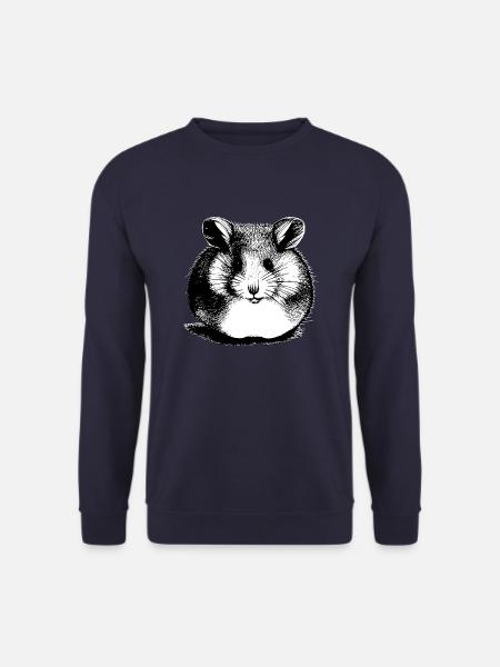 Hamster süß Tier Nagetier Tiere lustig Haustier 11 - Unisex Pullover - Navy