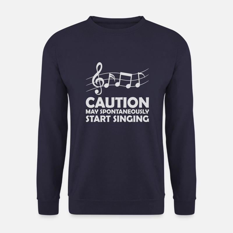 may spontaneously start singing - Unisex Sweatshirt - navy