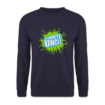 im the favorite uncle - Unisex Pullover - Navy - Vorne - Alina (178cm) & Michal (187cm)