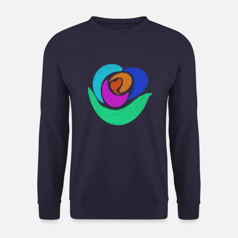 Regenbogenrose - Unisex Pullover - Navy