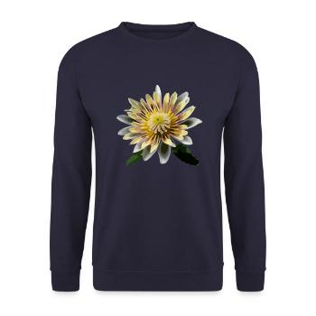 La fleur de nénuphar - Sweat-shirt Unisexe - marine - Devant - Alina (178cm) & Michal (187cm)