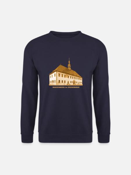 Marienberg Rathaus Erzgebirge Sachsen Bergstadt - Unisex Pullover - Navy