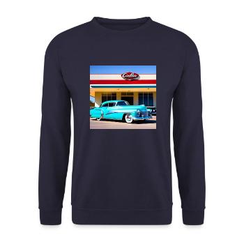 C26 - Unisex Pullover - Navy - Vorne - Alina (178cm) & Michal (187cm)