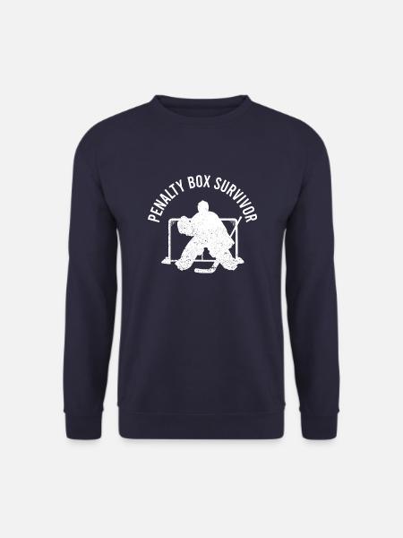 Eishockey Hockey Vintage Hockeyschläger Sprüche - Unisex Pullover - Navy