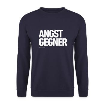 ANGST GEGNER - Unisex Pullover - Navy - Vorne - Alina (178cm) & Michal (187cm)