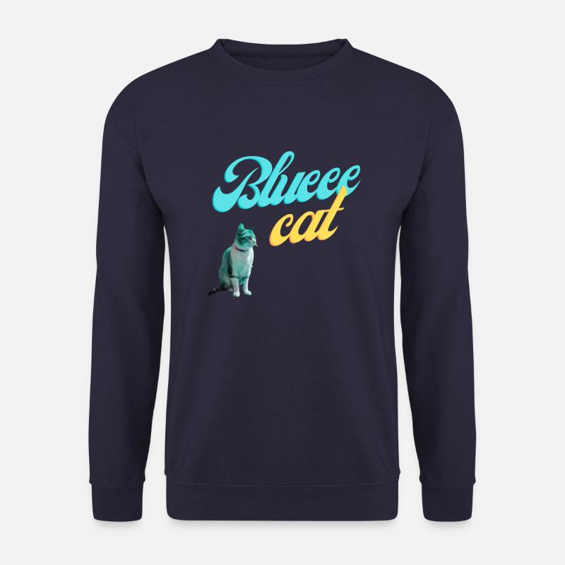 Blueee cat - Unisex Sweatshirt - navy