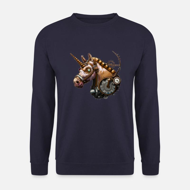Steampunk Einhorn - Unisex Pullover - Navy
