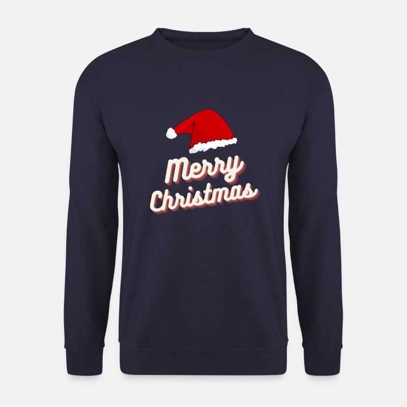 Merry Christmas Design - Unisex Pullover - Navy