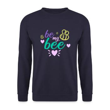 Sois mon abeille - Amour - Sweat-shirt Unisexe - marine - Devant - Alina (178cm) & Michal (187cm)