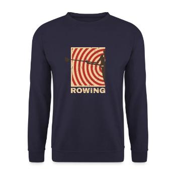 Rowing - Unisex Sweatshirt - navy - Front - Alina (178cm) & Michal (187cm)