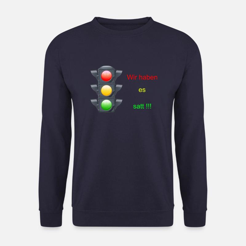 Bauern Demo Ampel - Unisex Pullover - Navy