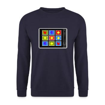 Slot machine - Unisex Sweatshirt - navy - Front - Alina (178cm) & Michal (187cm)
