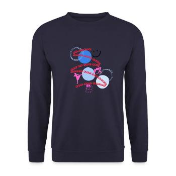Starke Frauen - Unisex Pullover - Navy - Vorne - Alina (178cm) & Michal (187cm)