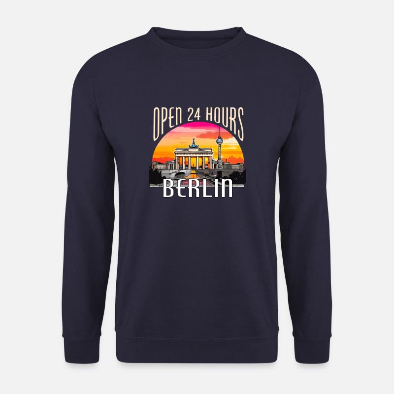 Berlin - open 24 hours - Unisex Sweatshirt - navy