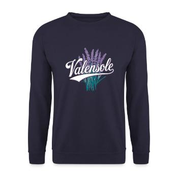 Valensole - Sweat-shirt Unisexe - marine - Devant - Alina (178cm) & Michal (187cm)