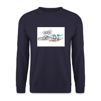 Spermanent - Unisex Pullover - Navy - Vorne - Alina (178cm) & Michal (187cm)