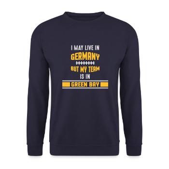 AMERICAN FOOTBALL - Unisex Pullover - Navy - Vorne - Alina (178cm) & Michal (187cm)