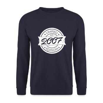 Limited Edition est 2007 - Unisex Pullover - Navy - Vorne - Alina (178cm) & Michal (187cm)