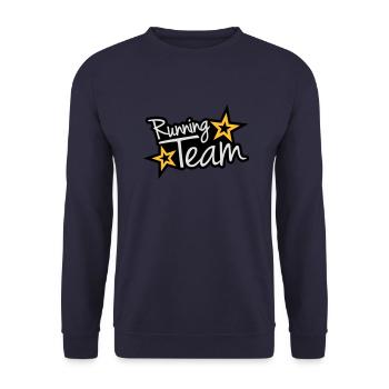 Running Team - Sweat-shirt Unisexe - marine - Devant - Alina (178cm) & Michal (187cm)