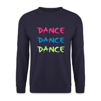 Dance - Unisex Sweatshirt - navy - Front - Alina (178cm) & Michal (187cm)