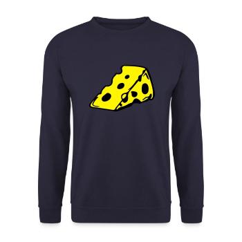 cheese_1 - Sweat-shirt Unisexe - marine - Devant - Alina (178cm) & Michal (187cm)