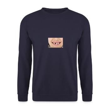 Baby teeth - Unisex Sweatshirt - navy - Front - Alina (178cm) & Michal (187cm)