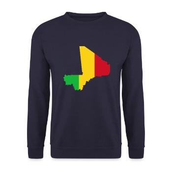 Drapeau Mali - Sweat-shirt Unisexe - marine - Devant - Alina (178cm) & Michal (187cm)