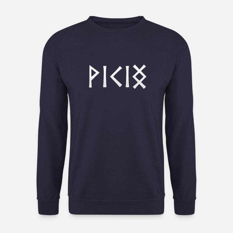 Wikinger geschrieben in Runen - Unisex Pullover - Navy