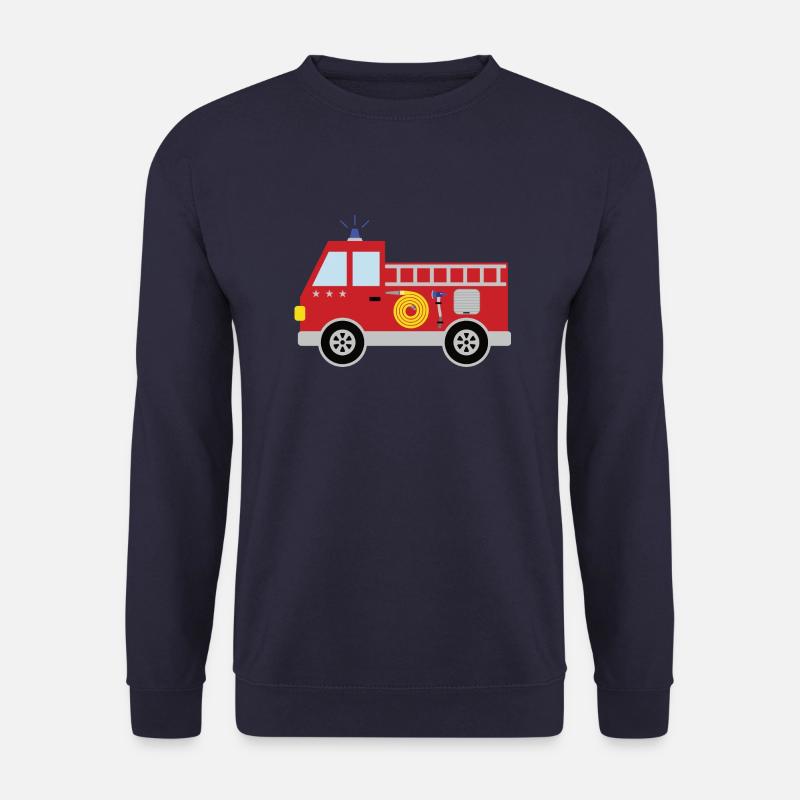 Feuerwehrauto mit Sternen - Unisex Pullover - Navy