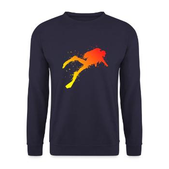 Plongée Plongée Sous-marine Hommes Garçons Plongeurs Plongeurs - Sweat-shirt Unisexe - marine - Devant - Alina (178cm) & Michal (187cm)