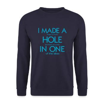 golf sport - Unisex Pullover - Navy - Vorne - Alina (178cm) & Michal (187cm)
