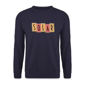 Solar | Hotelanzeiger - Unisex Pullover - Navy - Vorne - Alina (178cm) & Michal (187cm)