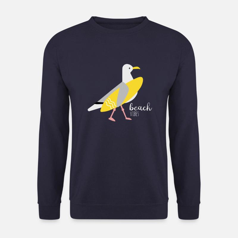 Surfer Seagull - Unisex Sweatshirt - navy